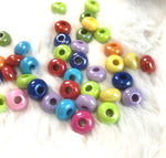 【Beads&Charms】Painting technique beads hanging/straight/deviation hole